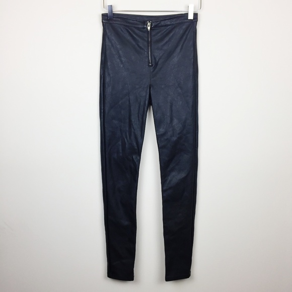 leather look pants h&m